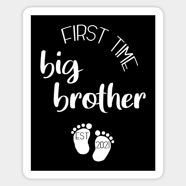 Big brother for the first time Sticker by Die Designwerkstatt